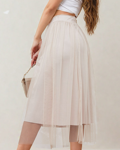 Royalfashion Женская двухслойная юбка-миди
