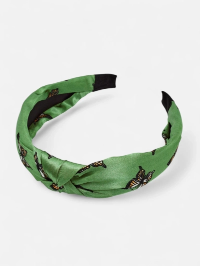 Royalfashion Opaska do włosów w kratkę z motylami Butterfly Weave