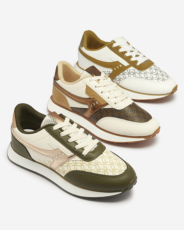 Коричнево-бежевые женские спортивные туфли Fiffvi- Footwear