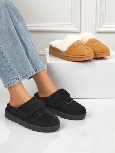Короткие женские ботинки a'la снегоходы с мехом Velour Fang