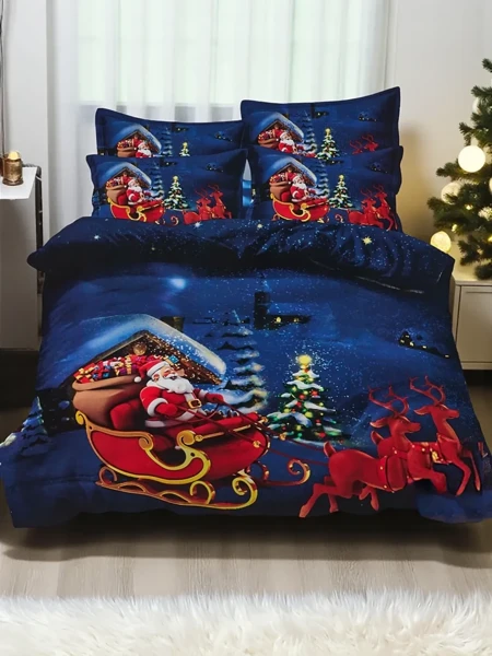 Royalfashion Рождественский комплект постельного белья 160x200 3 предмета
