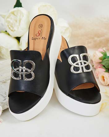 Royalfashion Женские шлепанцы Sailme на кошачьей коже