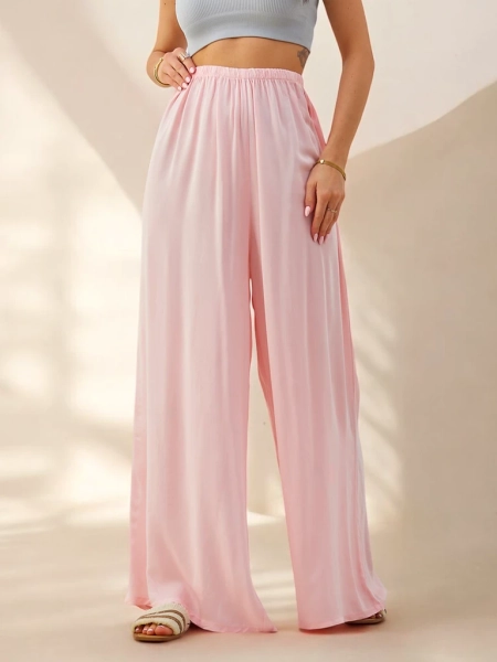 Royalfashion moteriški tiesūs viskozės kelnių medžiaga