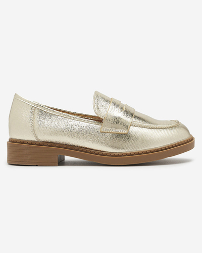 Женские мокасины золотого цвета Selenna- Footwear
