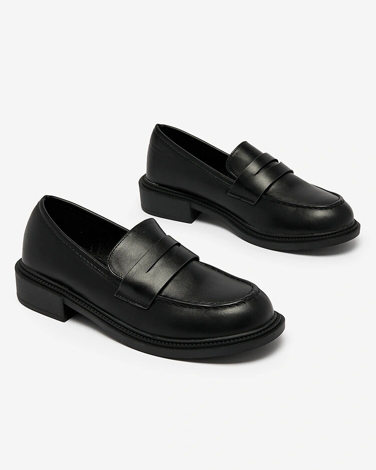 Royalfashion Классические женские черные мокасины Ojeri