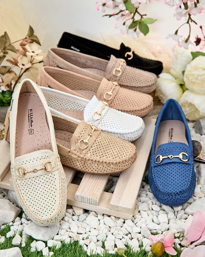 Royalfashion Moteriški ažūriniai mokasinai Mill