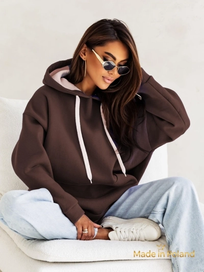 Royalfashion Женская толстовка с капюшоном оверсайз