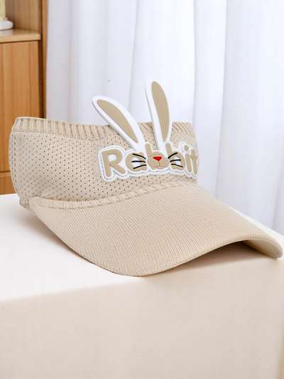Royalfashion Vaikiška skydelė nuo saulės su triušio ausytėmis