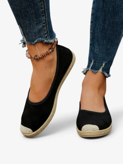 Royalfashion Moteriški ekologiški zomšos espadrilės Aroles