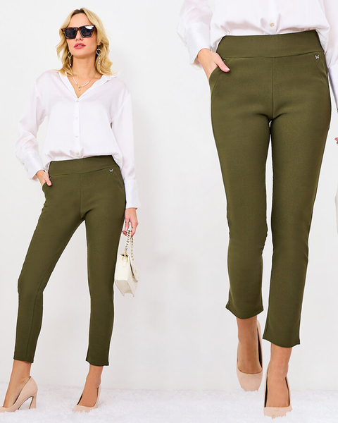 Royalfashion Черные женские леггинсы из экокожи a'la bells