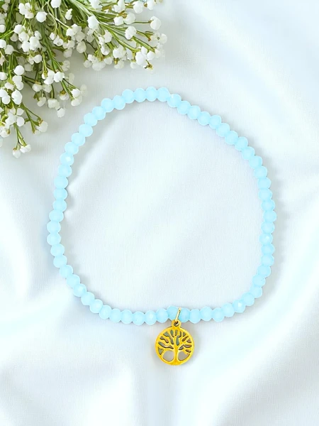 Royalfashion Moteriška apyrankė su medžio pakabuku