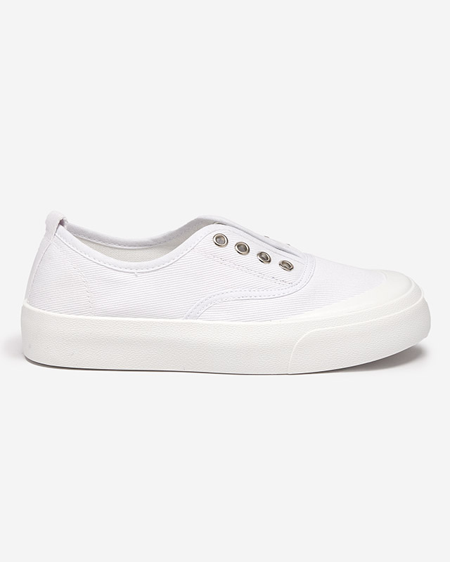 Женские белые кроссовки на толстой подошве Аскол-Обувь