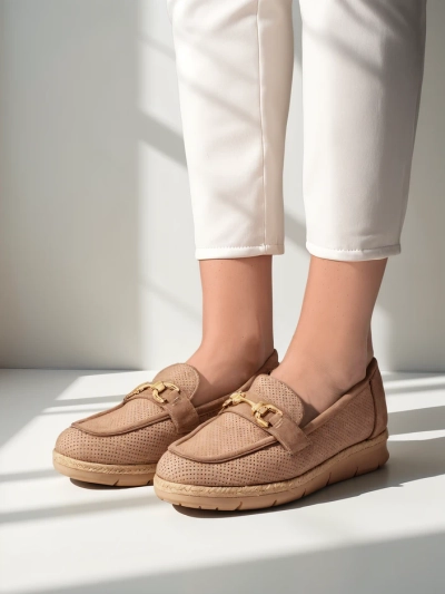 Royalfashion moterų plokšti batai su dekoracija ant piršto