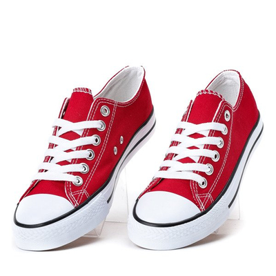 Czerwone damskie trampki Batsi - Obuwie