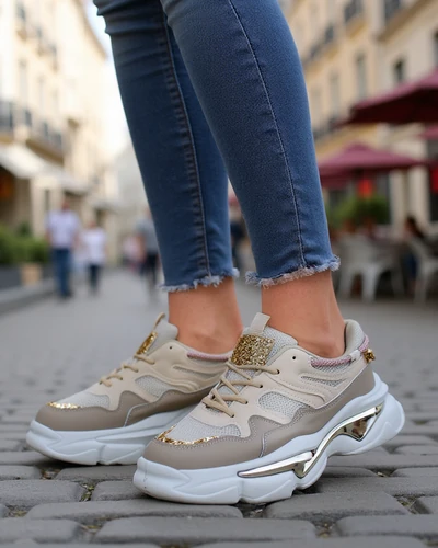 Royalfashion moteriški sportbačiai su storesniu padu Lesalli