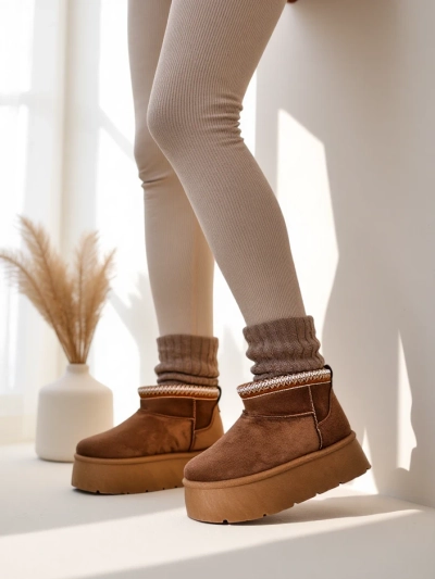 Royalfashion Женские короткие сапоги a'la snow boots Xoalla
