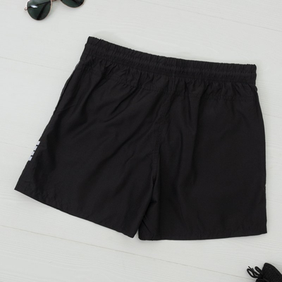 Черные мужские спортивные шорты