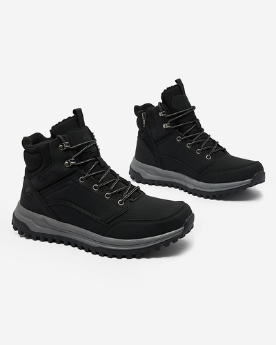 Royalfashion Черные мужские треккинговые ботинки Kunokia