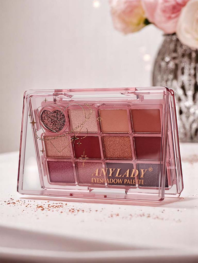 Палитра из 12 оттенков теней для век Ruby Glamour