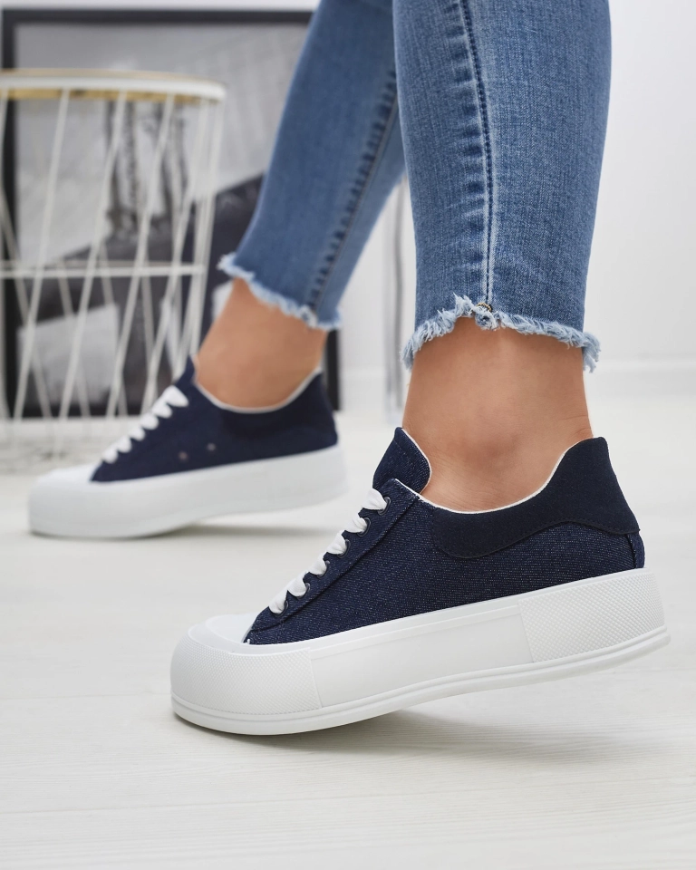 Темно-синие женские спортивные кроссовки a'la jeanoswe Tovarry- Footwear