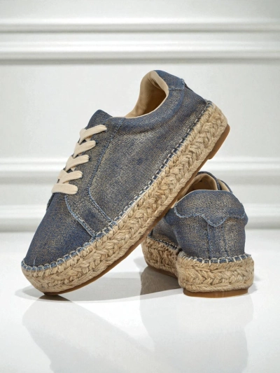 Aurelia Denim Espadrillos – женские кроссовки на плоской подошве из ткани