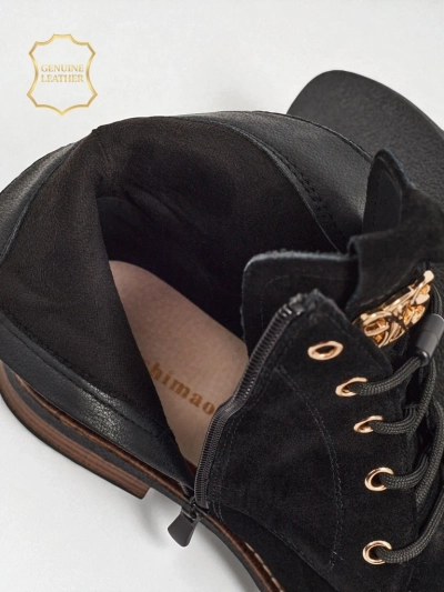 Auliniai batai moterims Aurelia Romano iš natūralios zomšos – rudi, su kailiuku