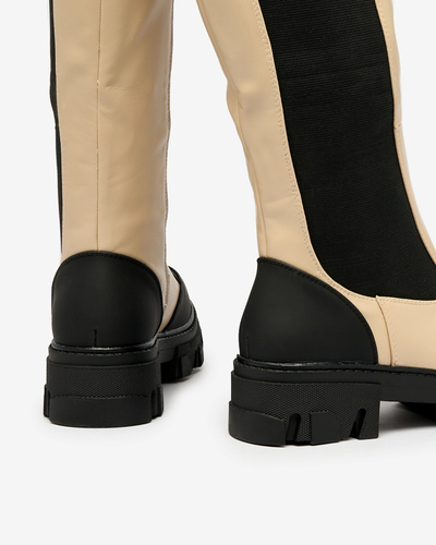 Royalfashion Smėlio spalvos moteriški pusbačiai Blyss