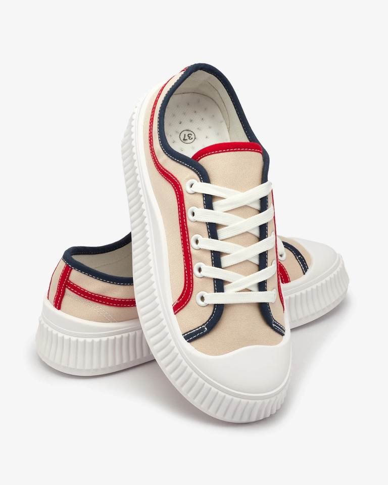 Royalfashion Женские кроссовки Casual бежевого цвета Lerianna