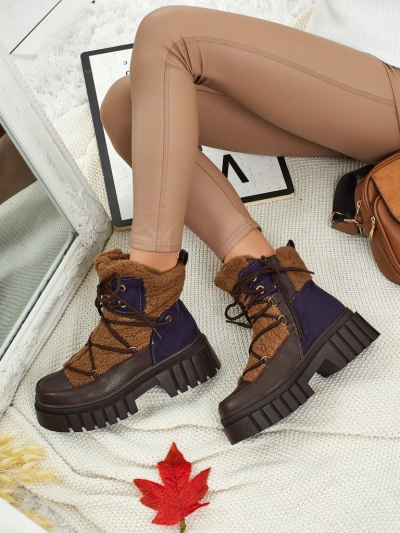 Moteriški aulinukai-batai su kailiuku Cindora