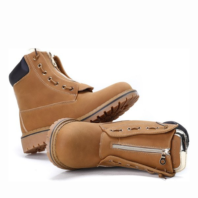 Ocieplane trapery w kolorze brązowym Martina - Obuwie