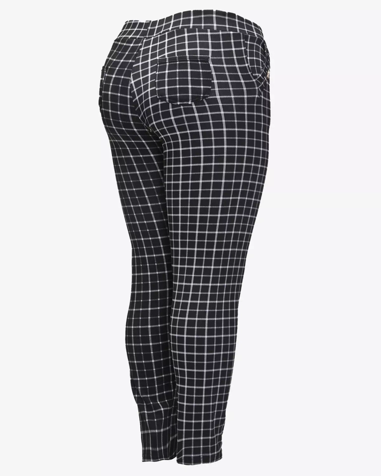 Juodos languotos moteriškos tegings kelnės PLUS SIZE- Drabužiai