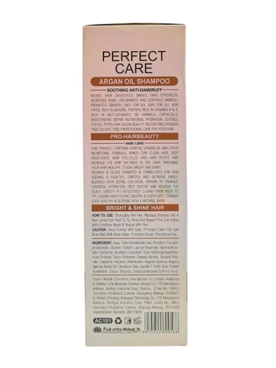 Argento Arganio Silky & Smooth Shampoo wit' Keratin & Vitamins E+B5 (800ml)