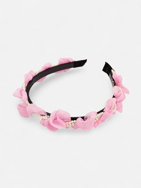 Royalfashion Headband: Ruffles & Pearls - Slayyy!