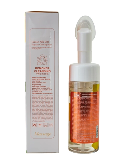 Valantis ir drėkinantis veido putos, mažinančios bėrimų spalvų skirtumus CITRINA 150 ml