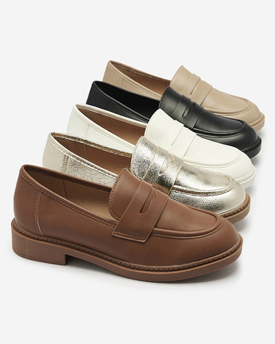 Женские мокасины золотого цвета Selenna- Footwear