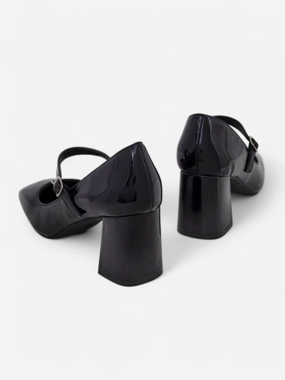 Royalfashion Лаковые женские туфли на каблуке с ремешком Virra