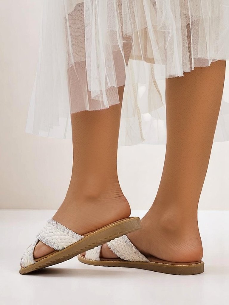 Royalfashion moterų sandalai su pintomis dirželis Bornes