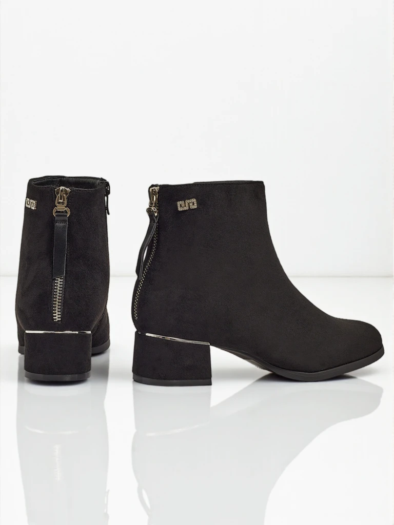 Moteriški eko zomšos aulinukai storu kulnu Arshinea