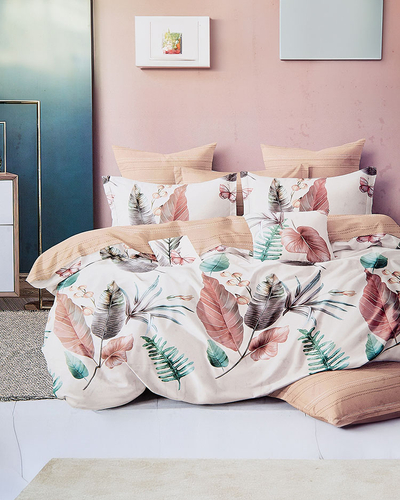 "Royalfashion" Raštuota patalynė 200x220, 4 dalių rinkinys