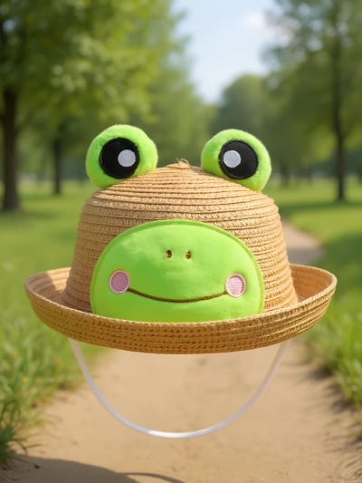 Royalfashion Vaikiška šiaudinė kepurė „Froggy Shade Hat“