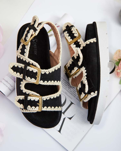 Royalfashion Женские замшевые сандалии Lunnay eko