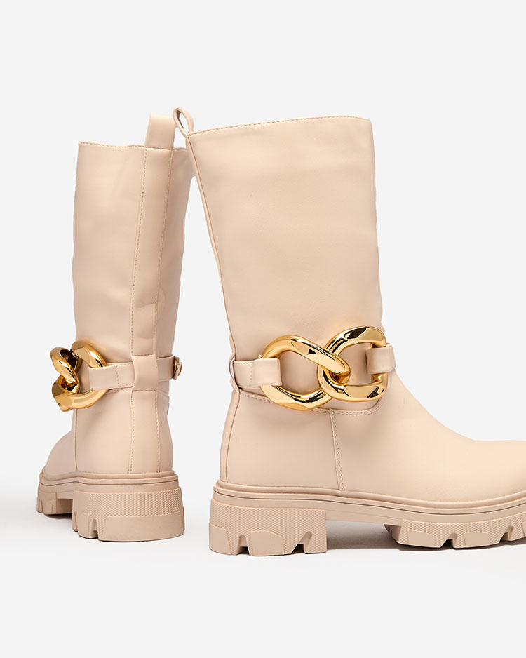 Moteriški užsegami kulkšnies batai su kupranugariais Mekira izoliacija - Avalynė