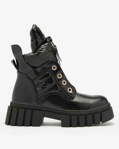 Royalfashion Moteriški juodi batai Selilka