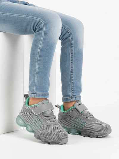 Vaikiški sportbačiai „Astra“ pilki sintetiniai sportiniai vasarai