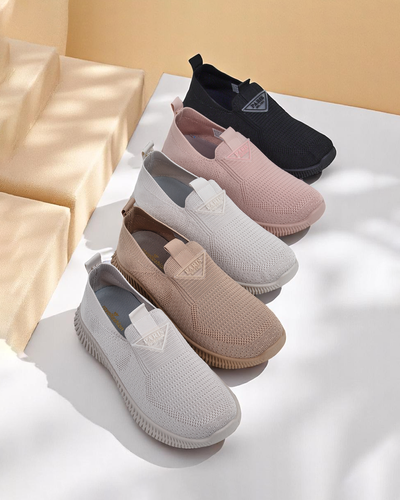 Royalfashion Wsuwane damskie materiałowe buty sportowe Serra