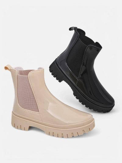 Royalfashion Lakuoti moteriški guminiai botai EriEri