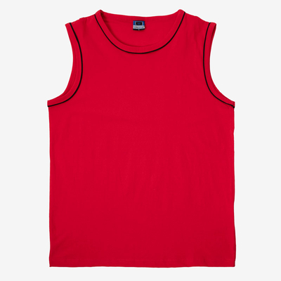 Красная мужская майка