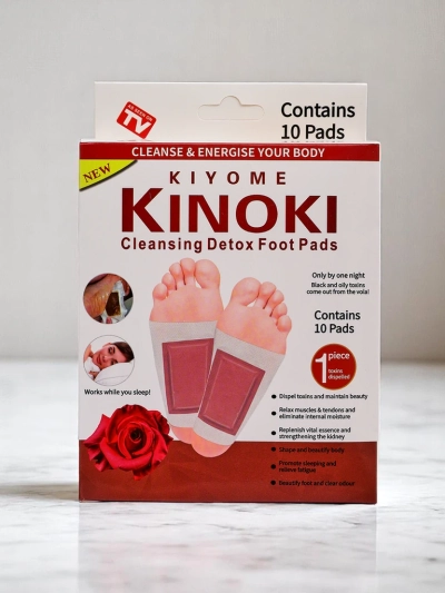 Детокс-наклейки на ноги DETOX KINOKI 10 шт Роза