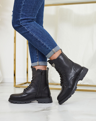 "Royalfashion" Juodi moteriški aukštakulniai batai "Stepurba"