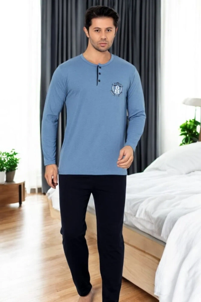 Royalfashion Vyrų Medvilniniai Pižamos